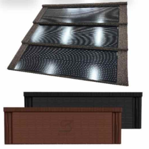 SCM Solar Integrated Roof - Shake Tile Design